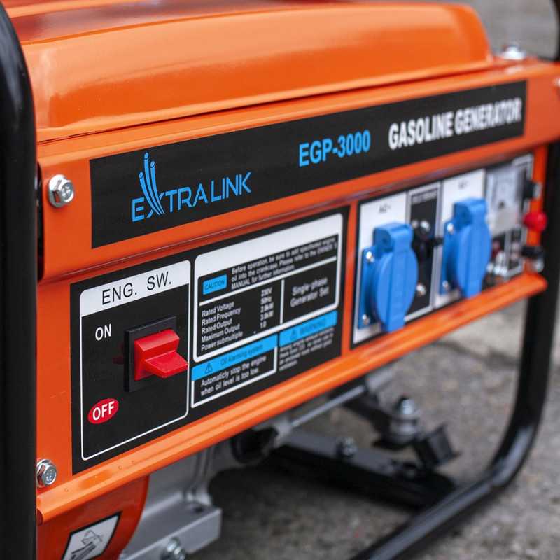 Бензиновый генератор Extralink EGP-3000, 3kW 1F - Изображение 7