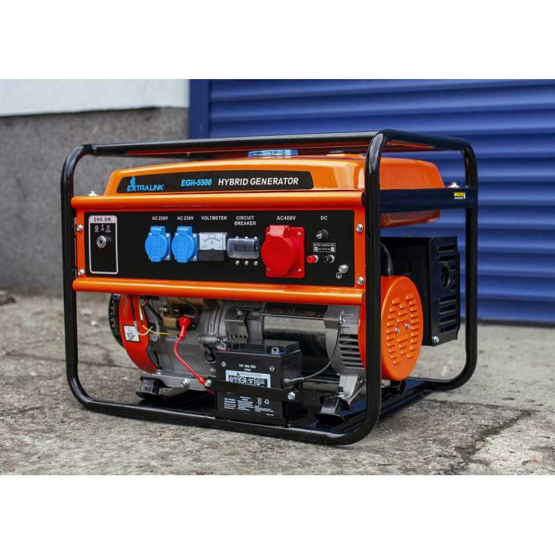 Extralink EGH-5500 | Generatore di corrente | ibrido, 5,5kW 3F - Immagine 4
