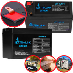 Extralink LiFePO4 10AH | Accumulatore Batteria | 12.8V, BMS