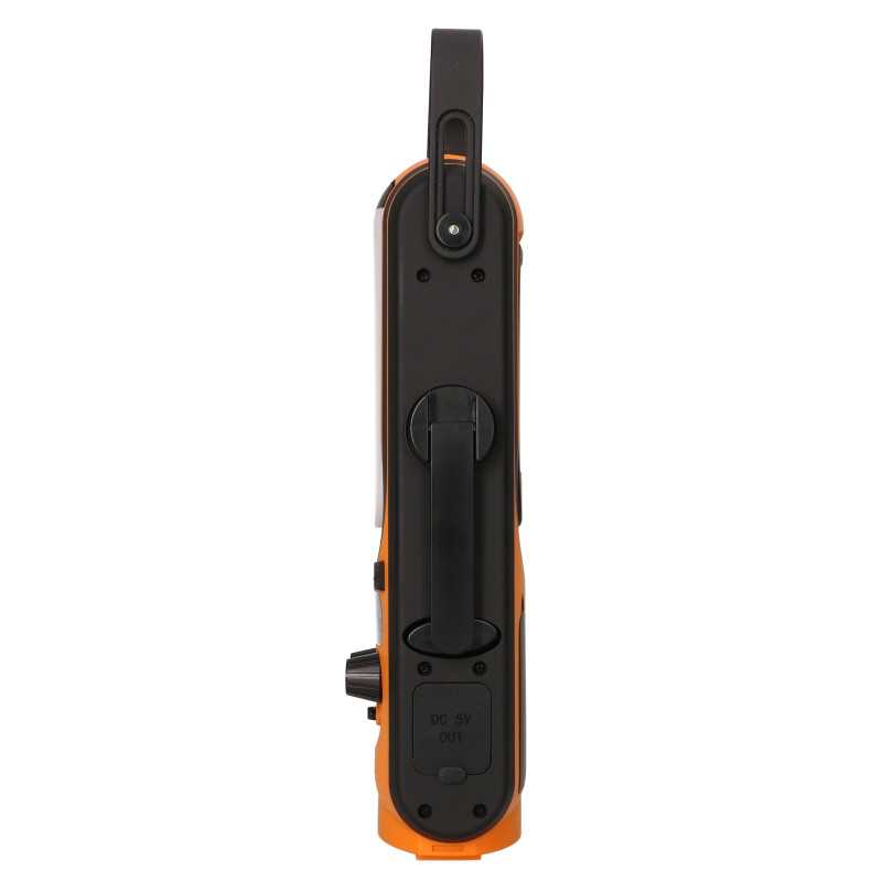 Extralink | Rádio de emergencia solar com manivela | Dínamo, Powerbank, 6000mAh, com lanterna SOS - Imagem 5