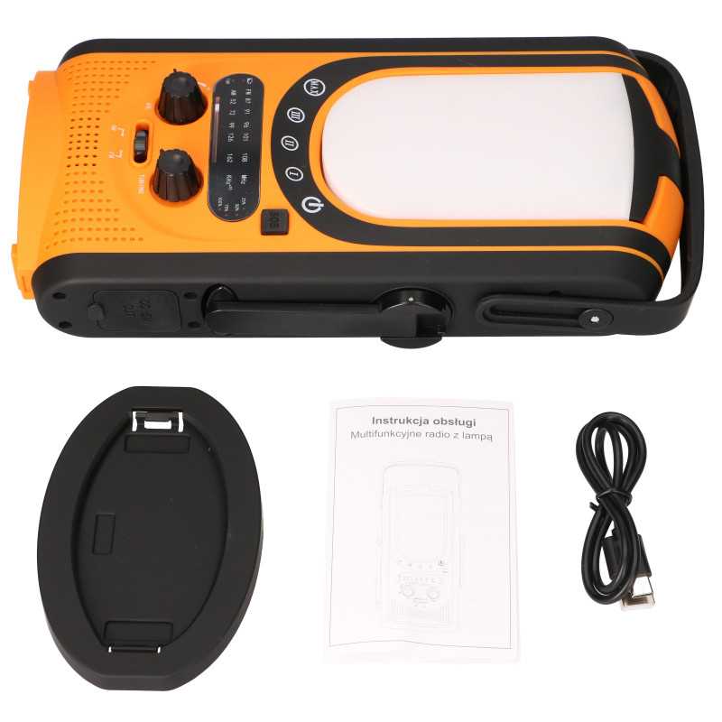 Extralink | Radio awaryjne solarne z korbką | dynamo powerbank 6000mAh z latarką SOS - Zdjęcie 9