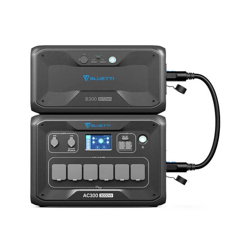 Bluetti AC300 + B300 | Power Station + Expansion Battery | LiFePO4, BMS - Image 2