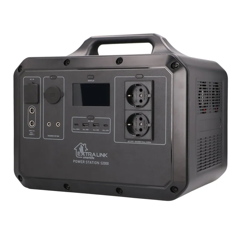 Extralink Power Ranger EPS-S2000F Power Station zamiennik dla Jackery, Bluetti, Ecoflow | Stacja zasilania | 2240 Wh, 2400W, LiF - Zdjęcie 3