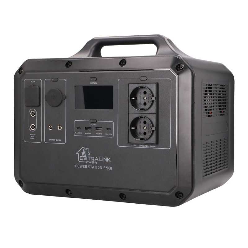 Станция питания Extralink Power Ranger EPS-S2000F, замена для Jackery, Bluetti, Ecoflow, 2240 Wh, 2400W, LiFePO4, Tuya - Изображение 3