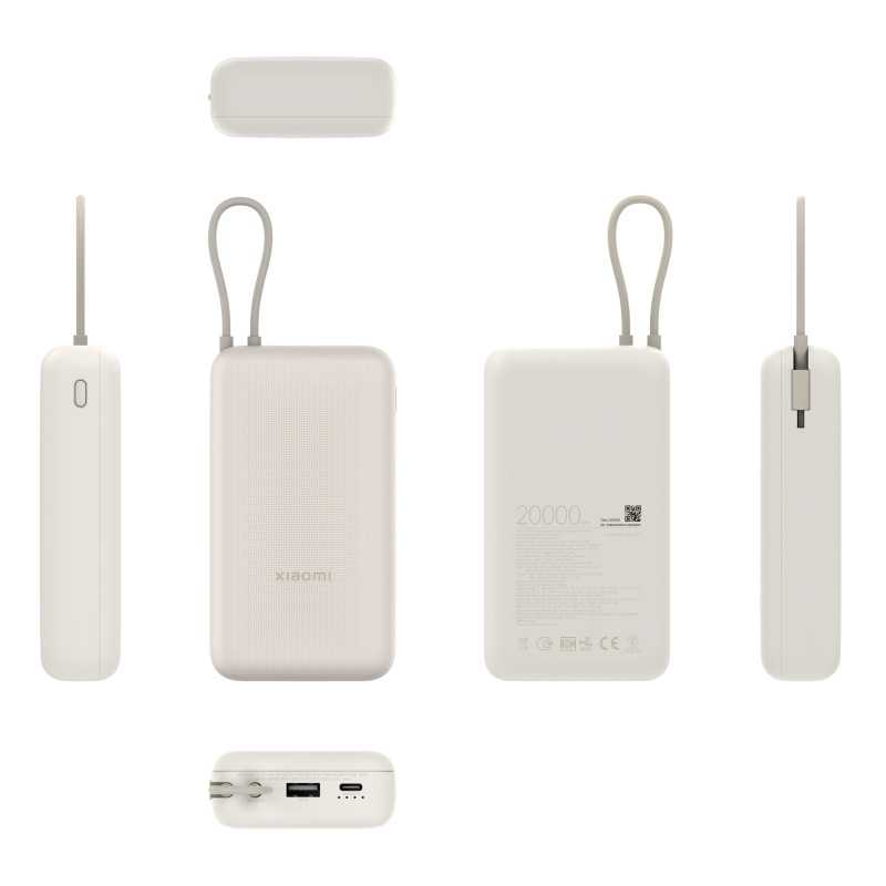 Xiaomi 33W Power Bank 20000mAh Tan | Powerbank | USB-A, USB Type-C, 33W - Image 2