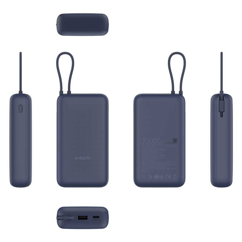 Xiaomi 33W Power Bank 20000mAh Blau | Powerbank | USB-A, USB Type-C, 33W - Bild 2