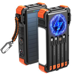 EXTRALINK POWERBANK SOLARNY 20000MAH 45W INDUKCJA LAMPA...