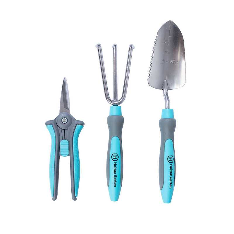 3 Parça Bahçe Araç Seti, Kürek, Budama Makası, Taraç