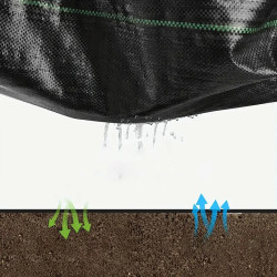 Tecido Agrícola Extralink, 70g 1,6x100m Preto UV Tela Antimatagalho - Imagem 3