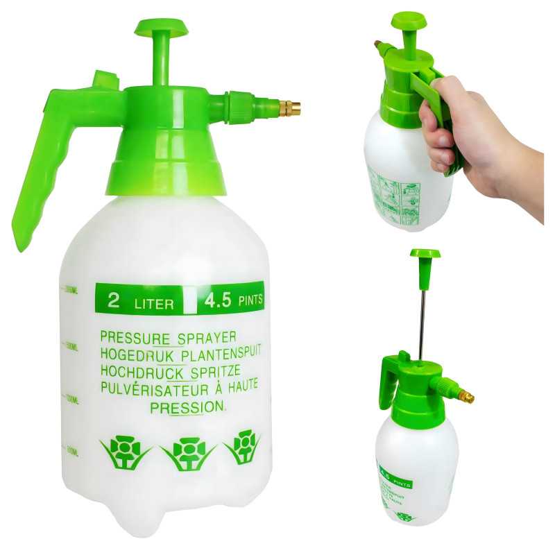 Pulverizador Black Forest, pulverizador de jardim manual pressurizado de 2L verde