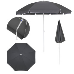 BLACK FOREST PARASOL PLAŻOWY SKŁADANY 1.8M SZARY L-0707