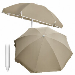 Black Forest Garden Parasol, 180cm Beige
