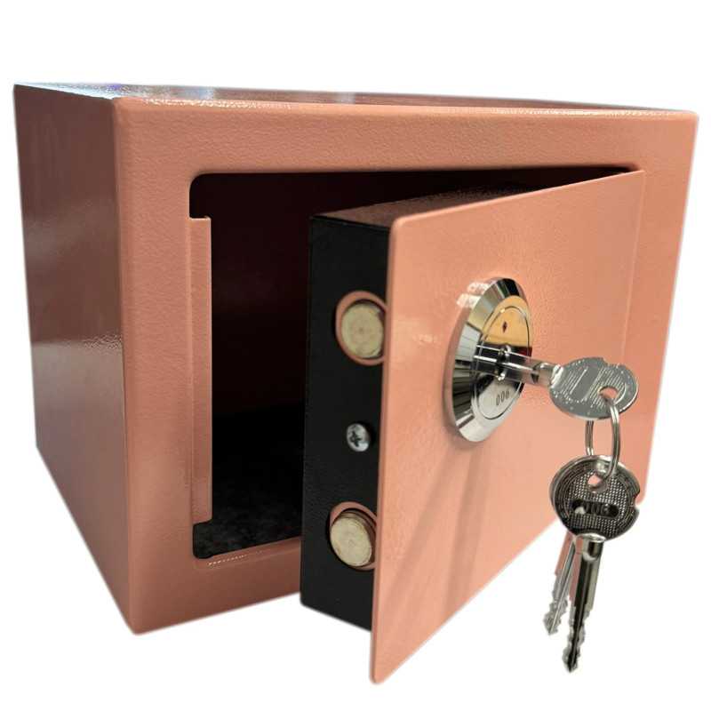 Extralink Home | Cofre doméstico | Caixa de depósito de chaves, caixa de dinheiro blindada, rosa, S-404 - Imagem 2