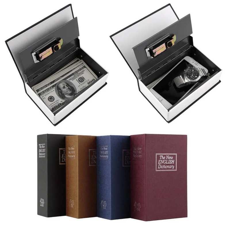 Книга- сейф Extralink Home, касса для денег, стальной сейф для ключей, S-405 - Изображение 4