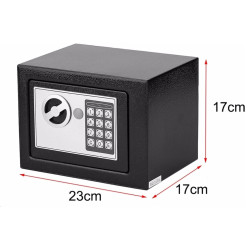 Extralink Home | Caja fuerte con cerradura electrónica | código digital, caja blindada, llaves, S-406 - Imagen 6