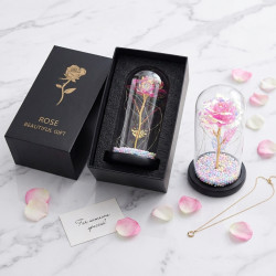 Rosa Eterna en Vidrio Extralink Home, Luz LED Rosa - Imagen 3