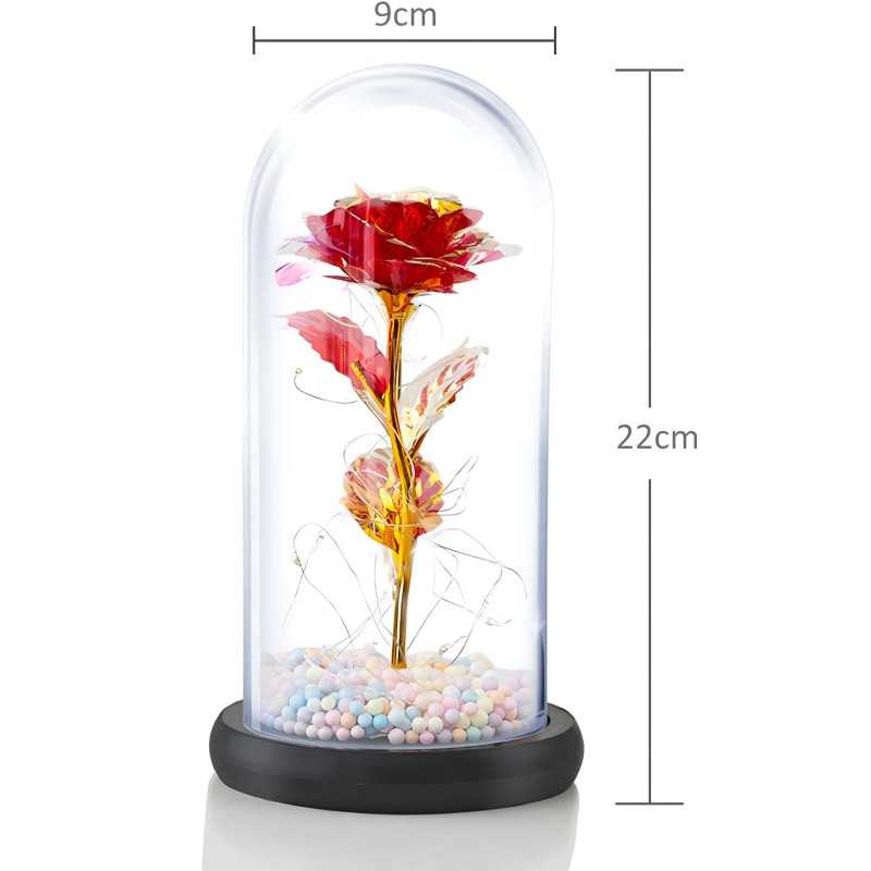 Rosa Eterna en Cristal Extralink Home, Roja Brillante LED - Imagen 4
