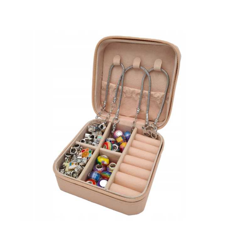 Extralink | Kit para criar joias e fazer pulseiras | Charms 66 peças + Saco - Imagem 4