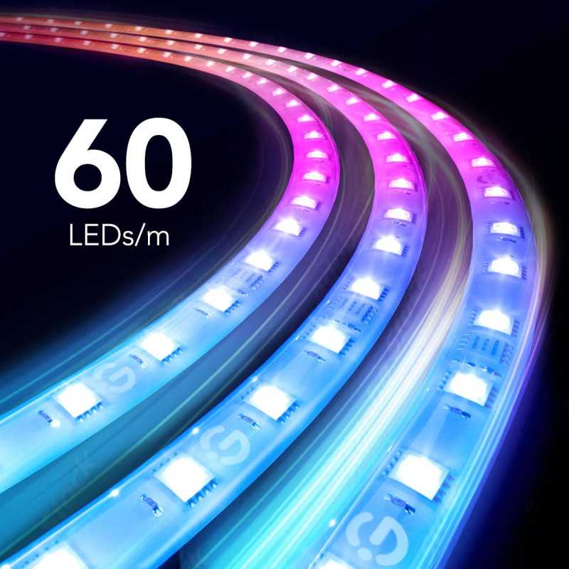 Govee H100E LED Şerit Işık M1 Uzatma 1m, RGBIC+, Matter Uyumluluğu - Görsel 5