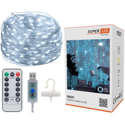Cortina LED Extralink, 3x3 + Controle Remoto