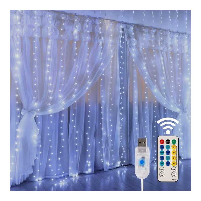 Cortina LED Extralink, 3x3 + Controle Remoto - Imagem 2