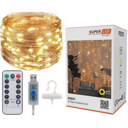 Cortina LED Extralink, 3x3 + Controle Remoto