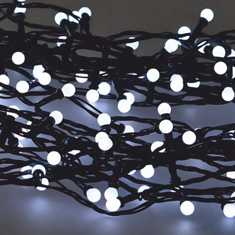 Luzes de Natal LED Extralink, 200L bolinhas brancas frias, comprimento 3 + 16 m - Imagem 2