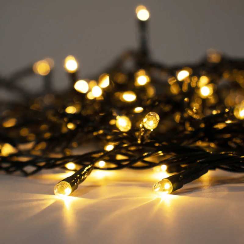 EXTRALINK LAMPKI LED 500L CIEPŁY BIAŁY, DŁ. 3 + 25 M WEWN/ZEWN *9560 - Immagine 2