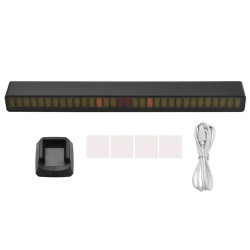 Extralink | RGB USB LED lamp | sound response, battery strip, black - Image 2