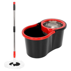 Mopa Rotativa Extralink, 360 Spin Turbo 3 em 1 + 2 Cabe&ccedil;otes
