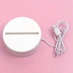 Lámpara de Noche Corazones Rotos 3D Extralink Home, Ilusión Óptica para Dormitorio USB - Imagen 4