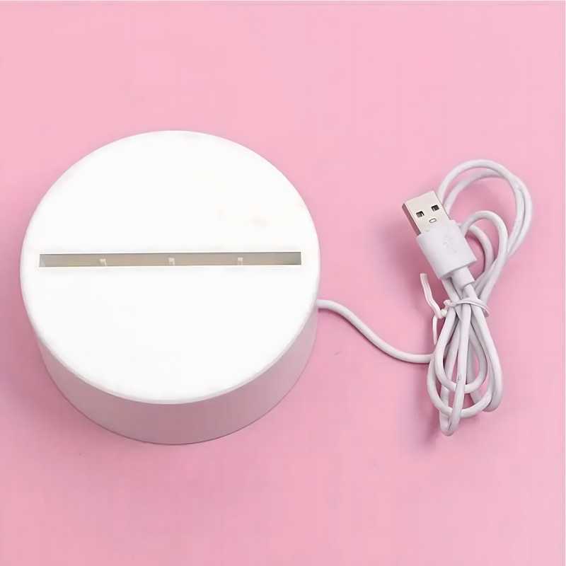 Lámpara de Noche Corazones Rotos 3D Extralink Home, Ilusión Óptica para Dormitorio USB - Imagen 4