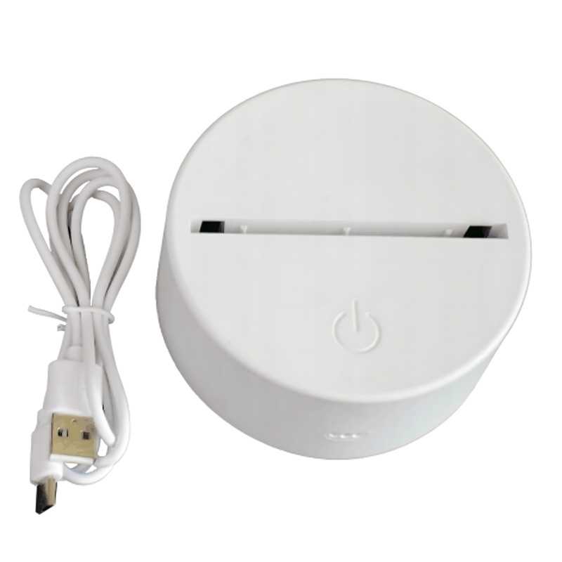 Luz Noturna Urso Coração 3D Extralink Home, Ilusão Óptica para Quarto USB - Imagem 6