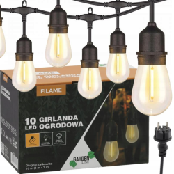 Zahradn&iacute; girlanda 230 V Extralink, d&eacute;lka 3 + 7 m, 10...