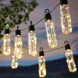 Guirlanda Solar de Jardim Extralink, Comprimento 2 + 1,8 m, Lux 10 LED Branco Quente - Imagem 3
