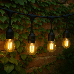 Extralink Garden Garland, 15m String Lights with 15 Bulbs - Image 4