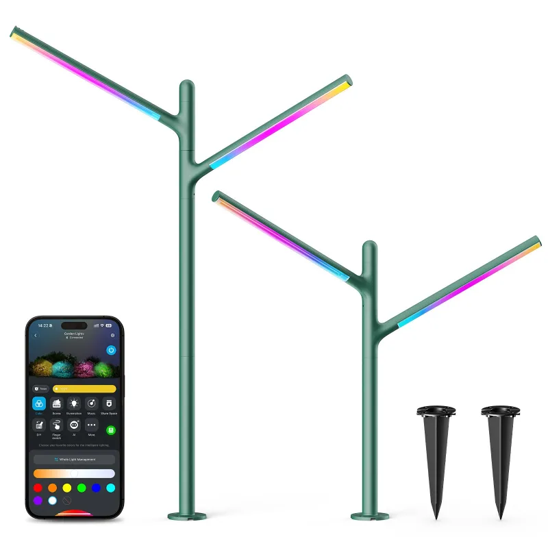 Govee H7086 RGBICWW Garden Lights | Ogrodowe oświetlenie LED | RGBWW, 1100 Lm, 2.4GHz Wi-Fi + Bluetooth, IP66 - Zdjęcie 2