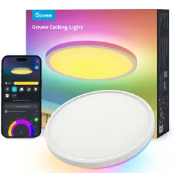 Govee H80A1 12inch RGBWW + RGBIC Round Smart Ceiling...