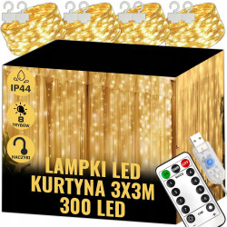 EXTRALINK KURTYNA LED ŚWIETLNA 300LED LAMPKI CHOINKOWE...