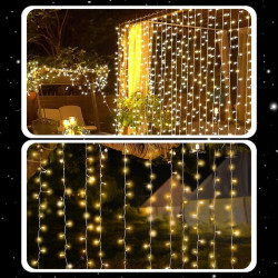 EXTRALINK KURTYNA LED ŚWIETLNA 300LED LAMPKI CHOINKOWE SOPLE WEWNĘTRZNE GIRLANDA 3X3M - Imagem 3