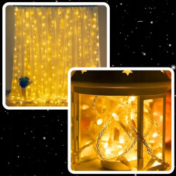 EXTRALINK KURTYNA LED ŚWIETLNA 300LED LAMPKI CHOINKOWE SOPLE WEWNĘTRZNE GIRLANDA 3X3M - Imagem 6