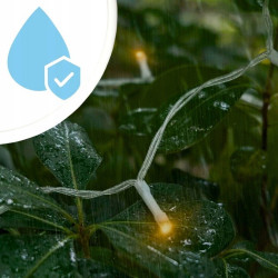 Extralink | Kurtyna świetlna LED | 3x3m, 300x LED, biały ciepły, sople wewnętrzne, girlanda - Zdjęcie 7