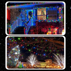 EXTRALINK LAMPKI CHOINKOWE ŚWIĄTECZNE 500LED ZEWNĘTRZNE WEWNĘTRZNE BIAŁE ZIMNE 32,7M - Imagem 7