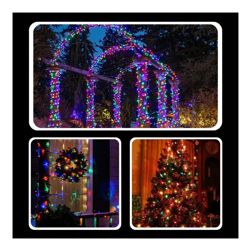 EXTRALINK LAMPKI CHOINKOWE ŚWIATEŁKA ŚWIĄTECZNE 300LED WEWN. ZEWN. MULTIKOLOR 21,7M - Imagen 4