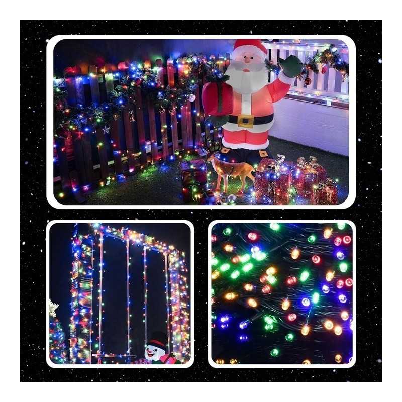 EXTRALINK LAMPKI CHOINKOWE ŚWIATEŁKA ŚWIĄTECZNE 300LED WEWN. ZEWN. MULTIKOLOR 21,7M - Imagen 9