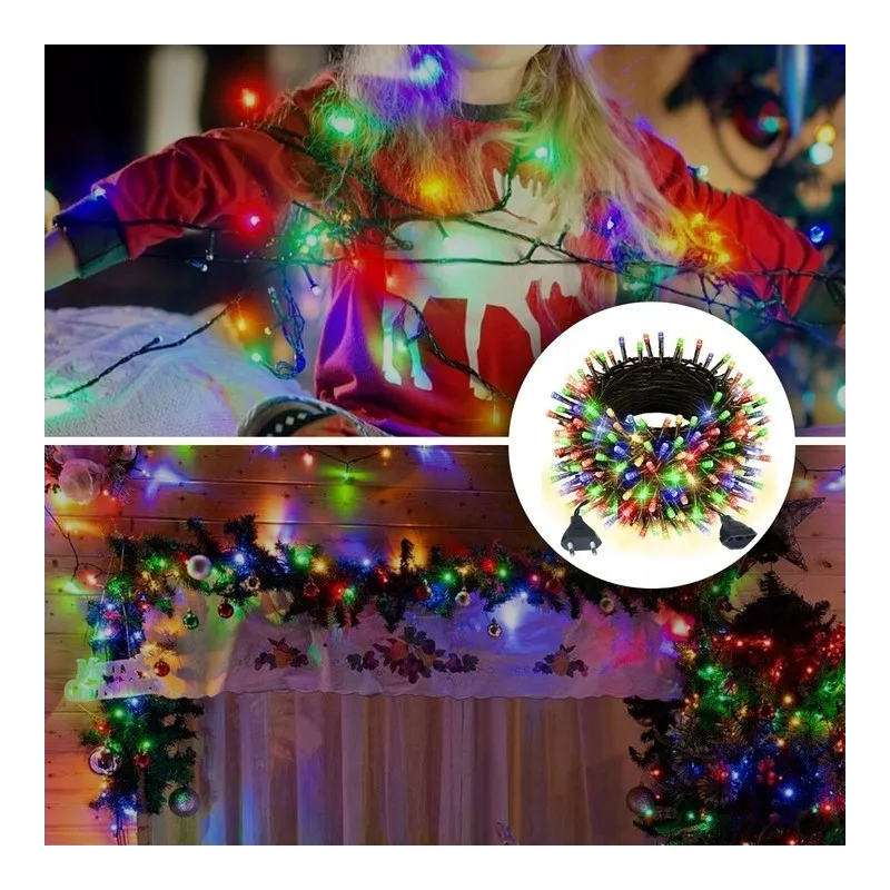 EXTRALINK LAMPKI CHOINKOWE ŚWIĄTECZNE 100LED OZDOBNE MULTIKOLOR NA BATERIE 10,5M - Bild 8