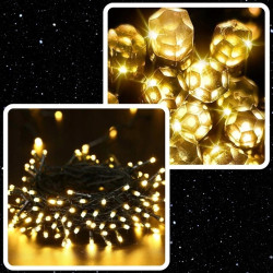 EXTRALINK LAMPKI CHOINKOWE ŚWIĄTECZNE 100 LED ŚWIATEŁKA CIEPŁE BIAŁE NA BATERIE 10,5M - Image 2
