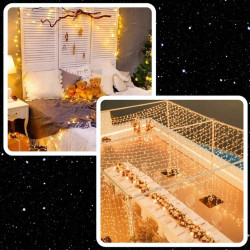 Extralink | Lampki choinkowe | świąteczne, 10,5m, 100 LED, ciepłe, białe, na baterie - Zdjęcie 9