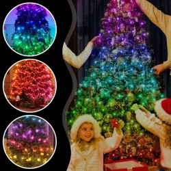 EXTRALINK LAMPKI CHOINKOWE 200 LED MULTIKOLOR ŚWIĄTECZNE SMART WIFI PILOT 10M - Imagem 3