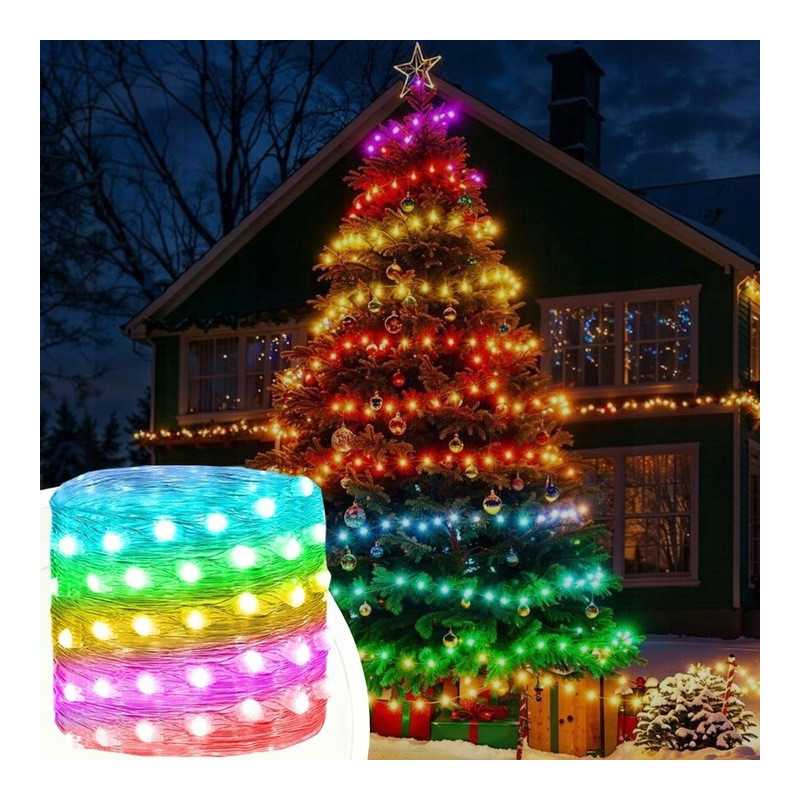 Extralink | Lampki choinkowe | świąteczne, 10m, 200 LED, multikolor, smart, WiFi, pilot - Zdjęcie 8